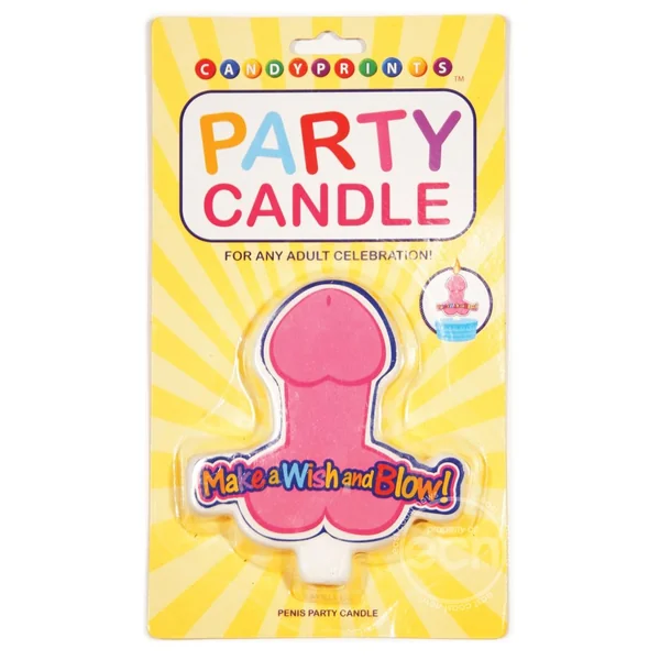 Candyprints Make A Wish and Blow Penis Party Candle