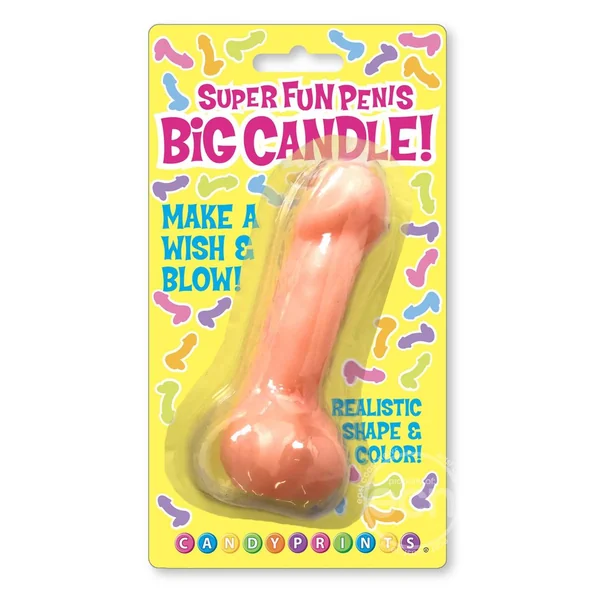 Candyprints Super Fun Penis Big Candle - Pink