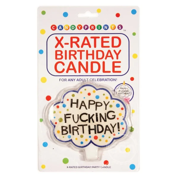 Candyprints X-Rated Birthday Candle