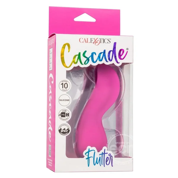 Cascade Flutter Rechargeable Silicone Vibrator - Pink