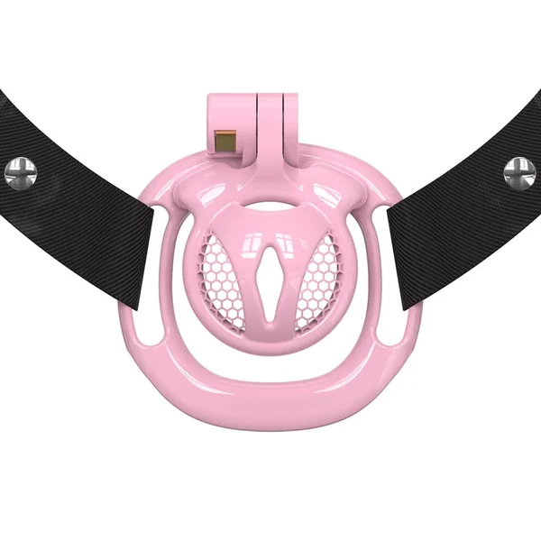 Cassian - Tiny Chastity Cage - Male Chastity Equipment - With Belt And Four Rings