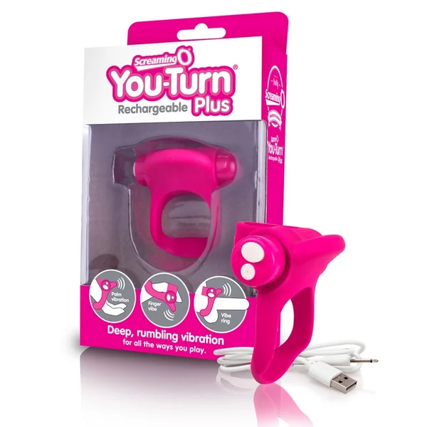 Charged You-Turn Plus Rechargeable Vibrating Ring