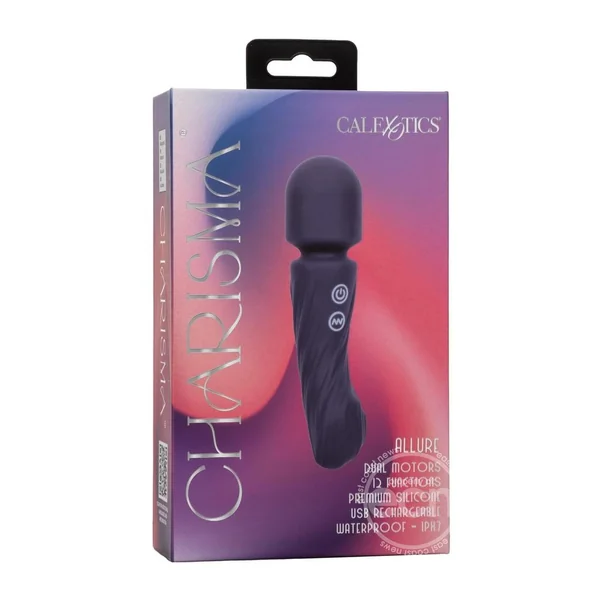Charisma Allure Rechargeable Silicone Massager Wand - Blue