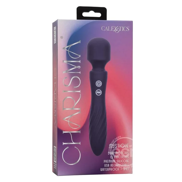 Charisma Mystique Rechargeable Silicone Massager Wand - Blue
