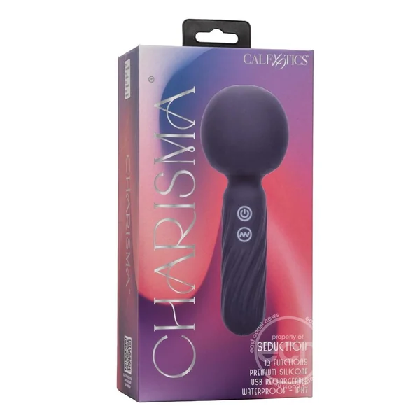 Charisma Seduction Rechargeable Silicone Massager Wand - Blue
