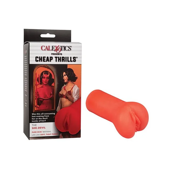 Cheap Thrills The She-devil Pussy Masturbator - Red