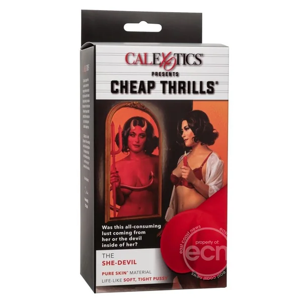 Cheap Thrills The She-Devil Stroker - Pussy - Red