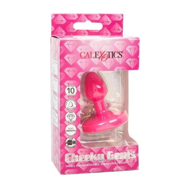 Cheeky Gems Rechargeable Silicone Vibrating Probe - Small