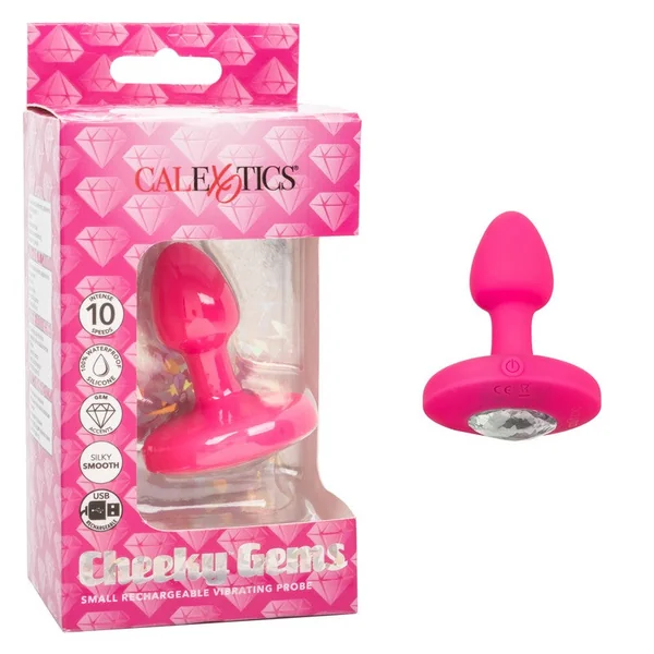 Cheeky Gems Rechargeable Vibrating Probe Pink