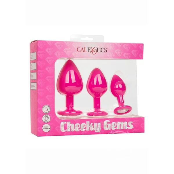 Cheeky Gems Silicone Anal Training Kit - Pink