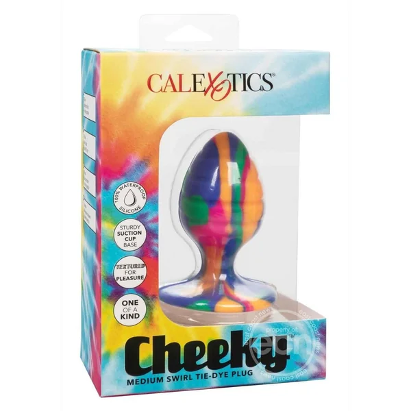 Cheeky Swirl Tie-Dye Silicone Plug Medium - Multicolor