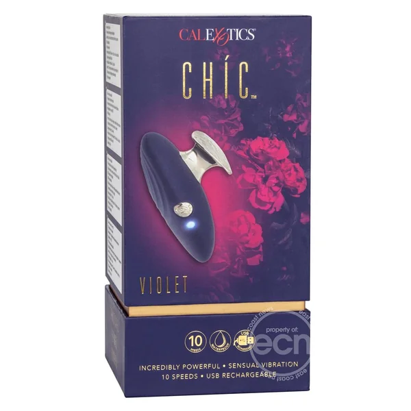 Chic Violet Silicone Rechargeable Massager