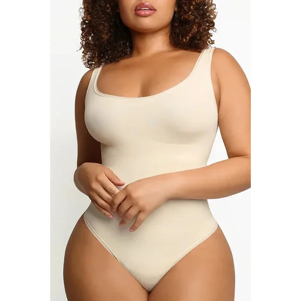 Classic Ivory Slimming Bodysuit Tank