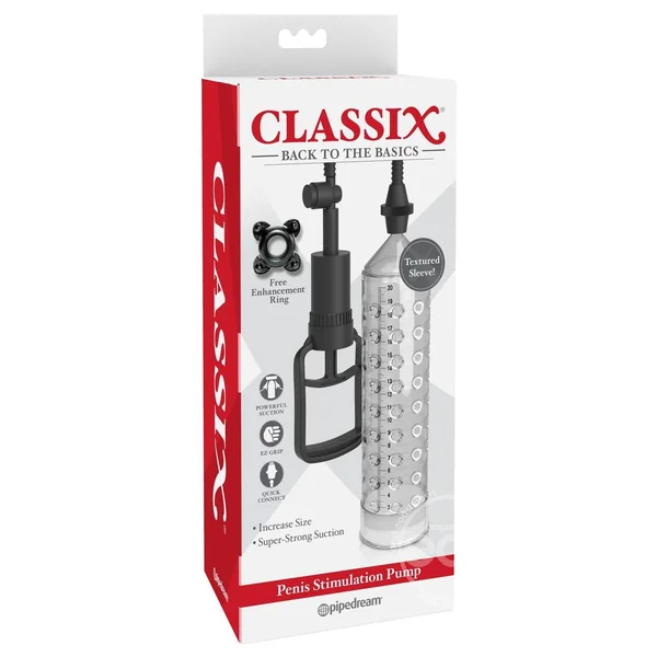 Classix Penis Stimulation Pump - Clear