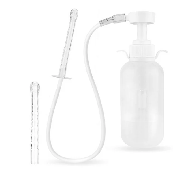 Cleanstream Pump Action Enema Bottle Set with Nozzle