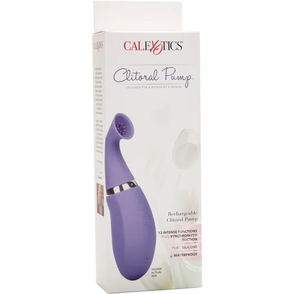 Clitoral Pump Silicone Rechargeable Waterproof - Purple