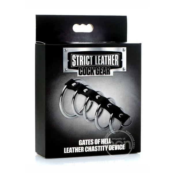 Cock Gear Gates of Hell Chastity Device - Black/Silver