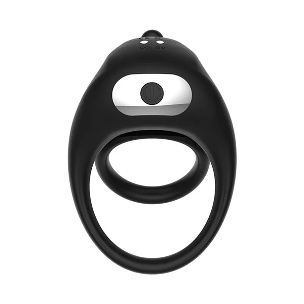 Cock Power Remote Control Pleasure Ring - Black