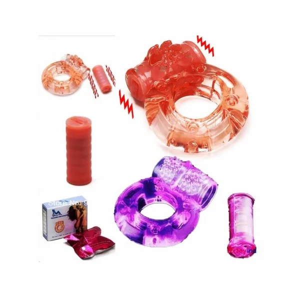 Cock Ring Vibrator 2pcs(Toy for male)