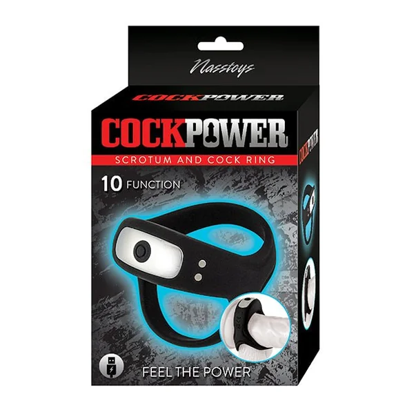 Cockpower Scrotum and Cock Ring - Black