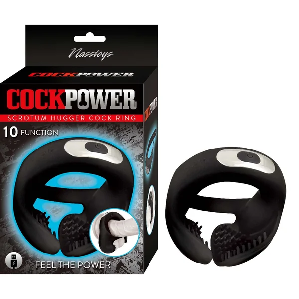 COCKPOWER Scrotum Hugger Cock Ring - Black