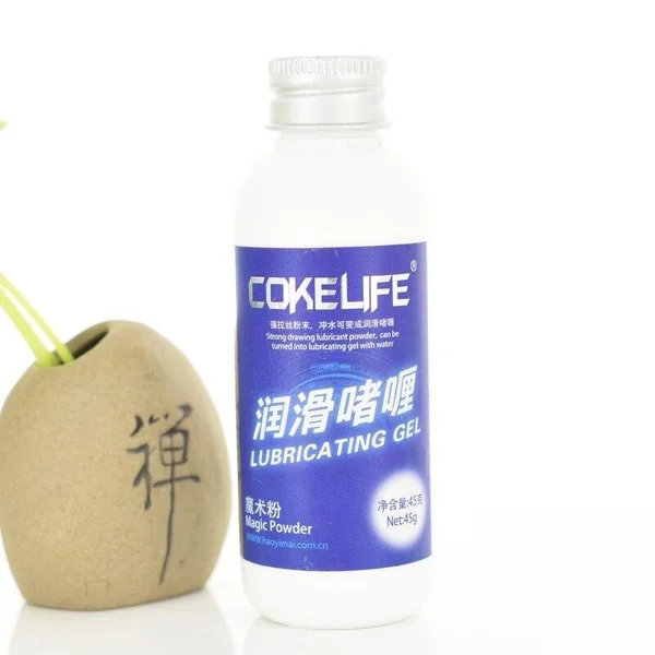 COKELIFE Solid Powder Sex Lubricant Water Base Mixed Using With Hot Water Oil for Vaginal Breast Anal Sex Lubrication 45g