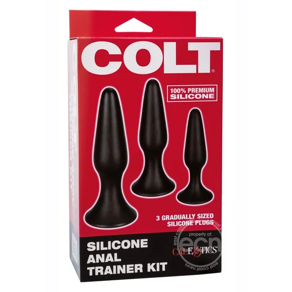 Colt Silicone Anal Trainer Kit (set of 3) - Black