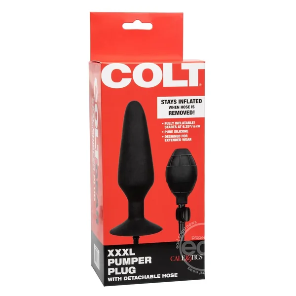COLT XXXL Pumper Plug Inflatable Butt Plug - Black