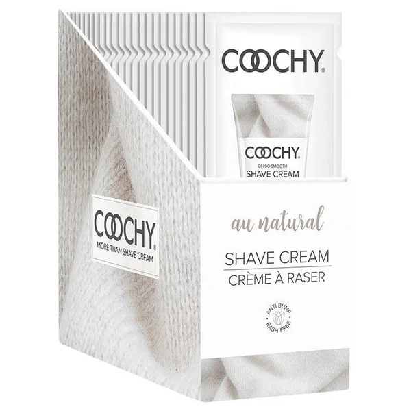 COOCHY OH SO SMOOTH SHAVE CREAM FOIL PACKS AU NATURAL