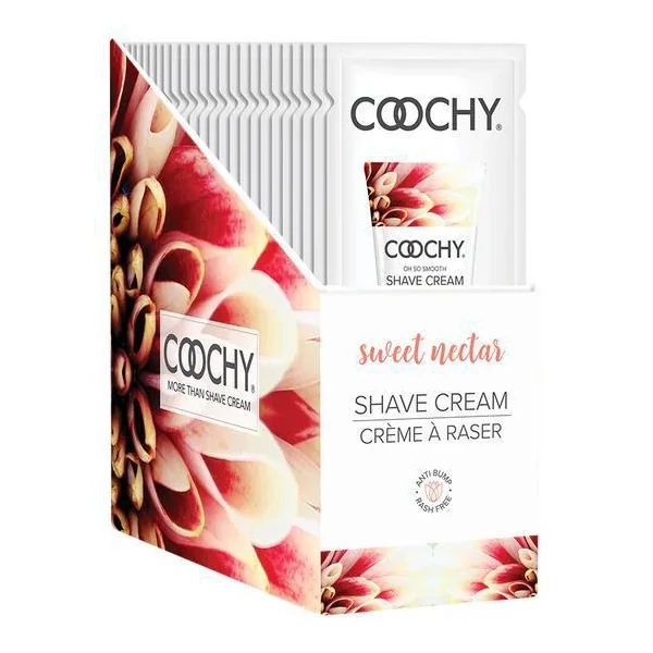 Coochy Shave Cream Sweet Nectar 24pc Foil Display