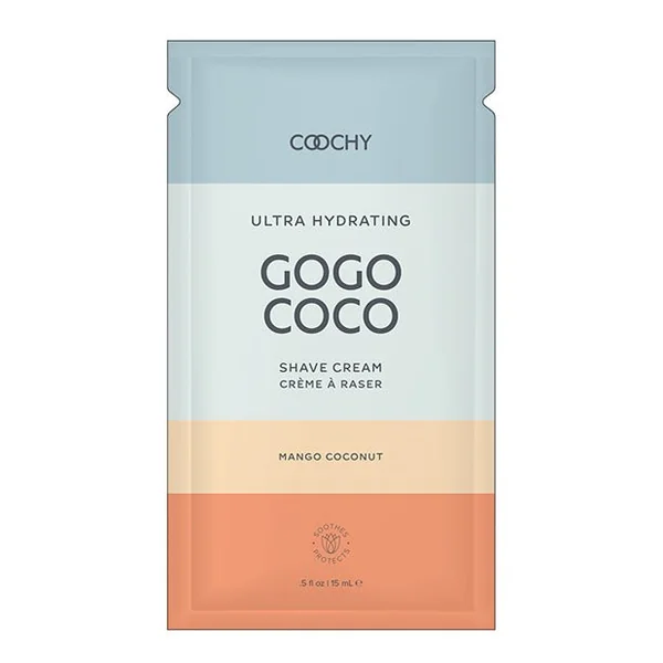 COOCHY Ultra Hydrating Shave Cream Foil - .35 oz Mango Coconut