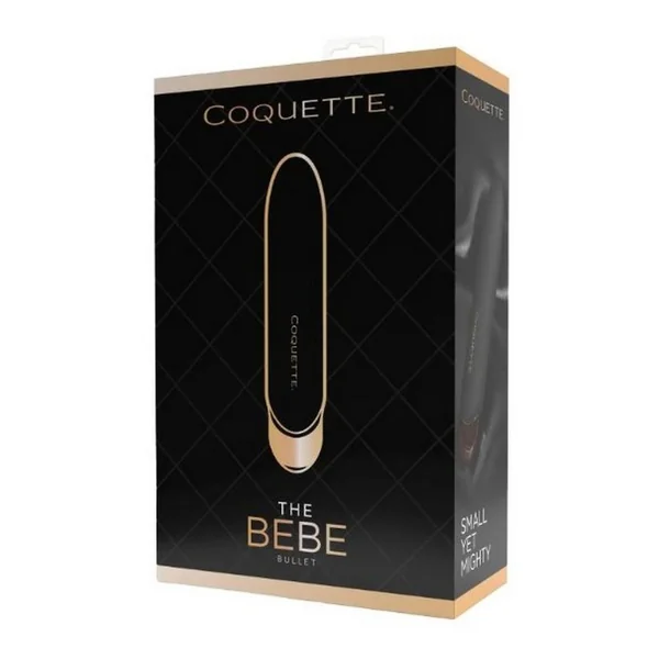 Coquette The BEBE Rechargeable Silicone Bullet - Black/Gold