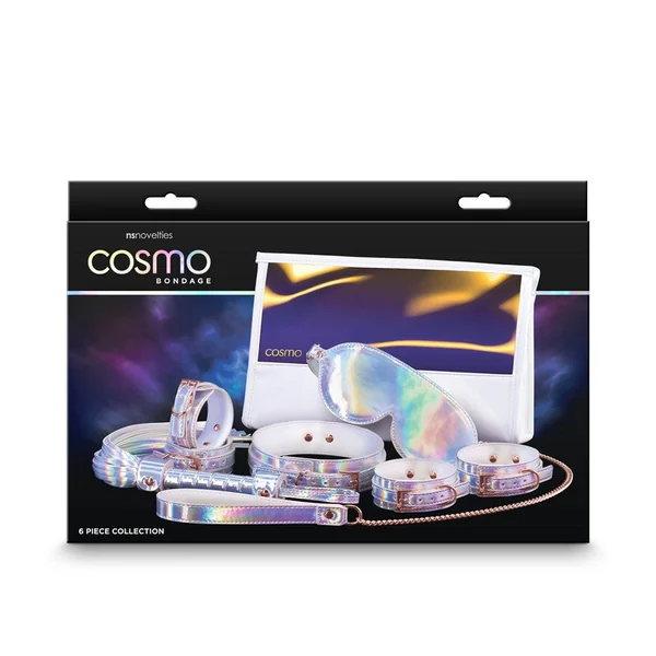 Cosmo Bondage 6 Piece Kit Rainbow Holographic Bondage Kit