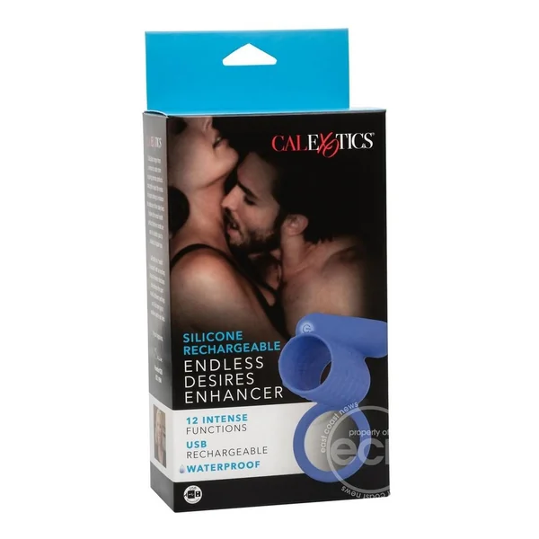 Couple's Enhancers Silicone Rechargeable Endless Desires Enhancer - Blue