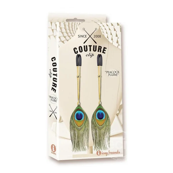 Couture Clip's Peacock Plume Nipple Clamp