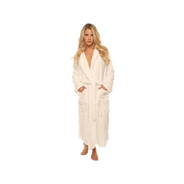 Cozy Long White Robe