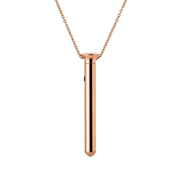 Crave Vesper Mini Rechargeable Waterproof Vibrator Necklace Rose Gold
