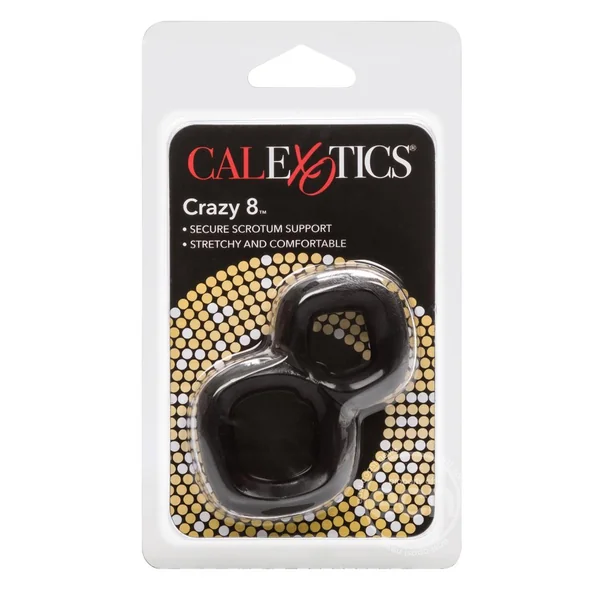 Crazy 8 Cock Ring - Black