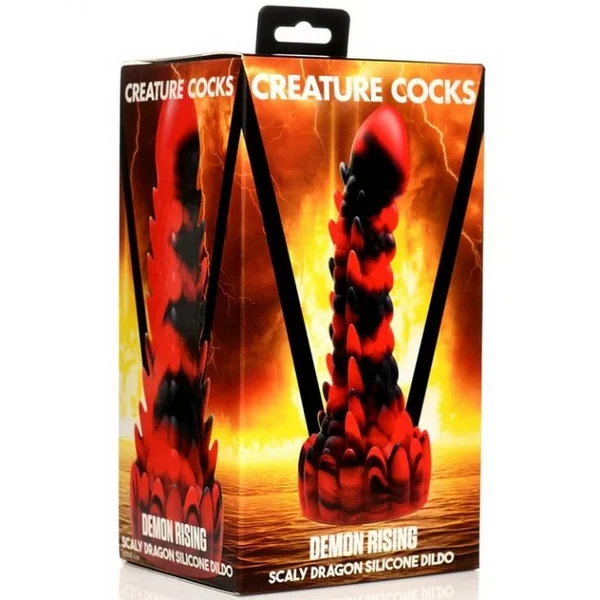 Creature Cock Demon Rising Scaly Dragon Silicone Dildo