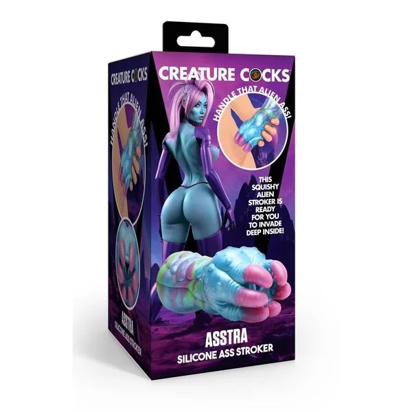 Creature Cocks Asstra Silicone Ass Stroker - Multicolor