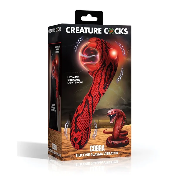 Creature Cocks Cobra Scepter Plasma Vibrator - Red/Black