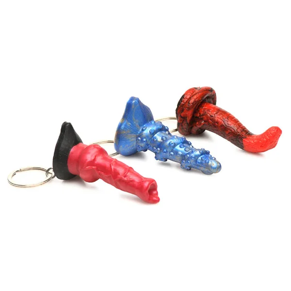 Creature Cocks Hell-Hound, Lord Kraken & King Cobra Silicone Mini Fantasy Shaped Dildo Keychain Set