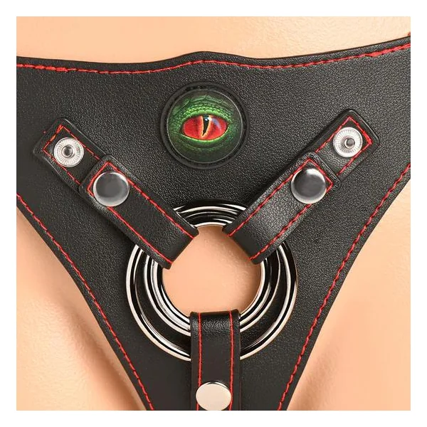 Creature Cocks Horny Devil Strap-On Harness Red