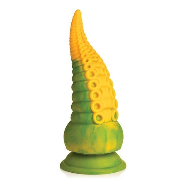 Creature Cocks Monstropus 2.0 Vibrating Tentacle Silicone Dildo - Yellow/Green