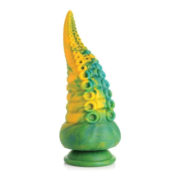 Creature Cocks Monstropus Tentacled Monster Silicone Dildo - Green/yellow
