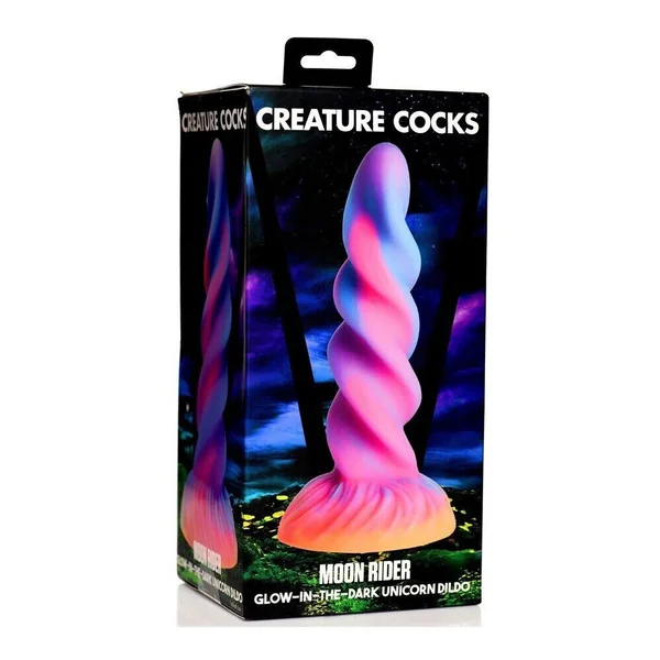 Creature Cocks Moon Rider Glow-in-the-Dark Unicorn Dildo