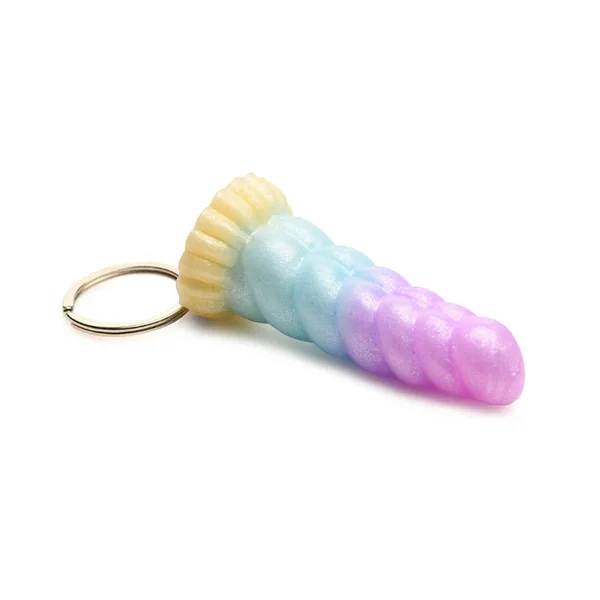 Creature Cocks Mystique Unicorn Silicone Mini Fantasy Shaped Dildo Keychain
