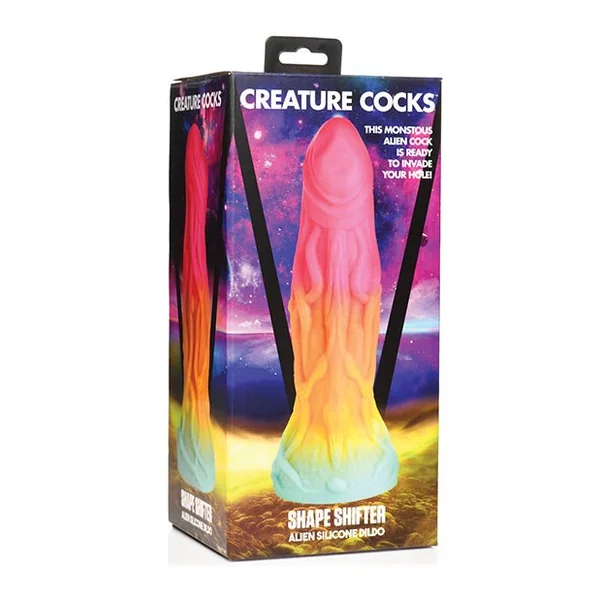 Creature Cocks Shape Shifter Alien Silicone Dildo - Multi Color