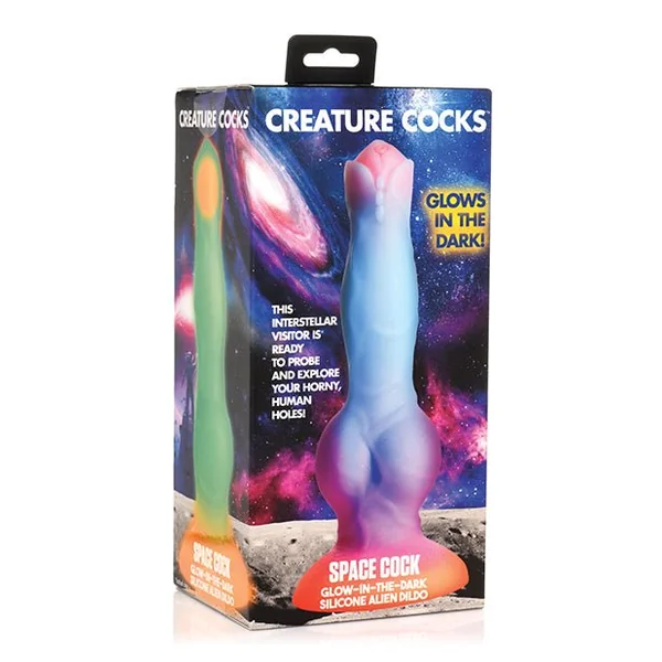Creature Cocks Space Cock Silicone Alien Dildo - Glow In The Dark