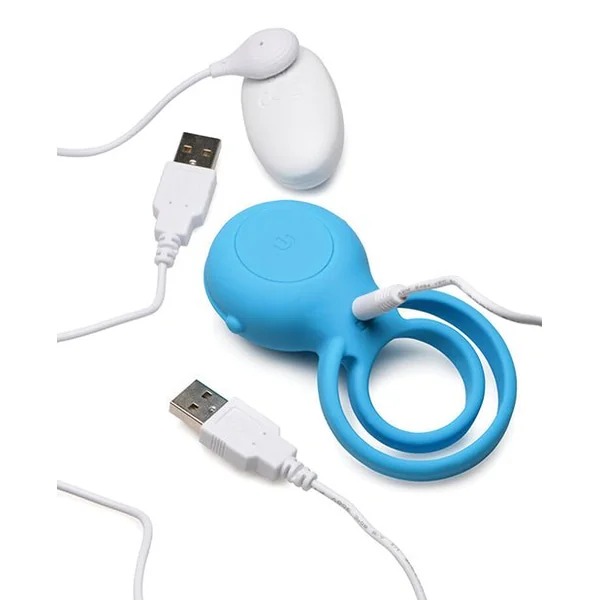 Curve Toys Gossip Love Loops 10x Silicone Cock Ring W/remote